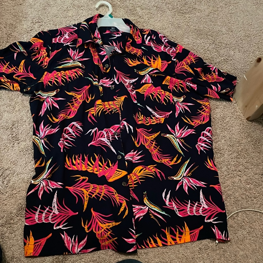 George Floral Button-up shirt: L